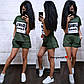Короткі шорти і футболку з нашивкою літній костюм вільний (р. S, M) 9KO1978, фото 5