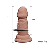 Реалістична анальна пробка "Little penis" з венозним рельєфом і деталізованої головкою Тілесний, фото 5