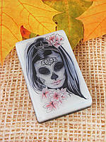 Оригінальне сувенірне мило ручної роботи з картинкою"Темна дівчина"