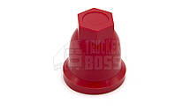 Колпачок пластиковый на гайку 33 Красный