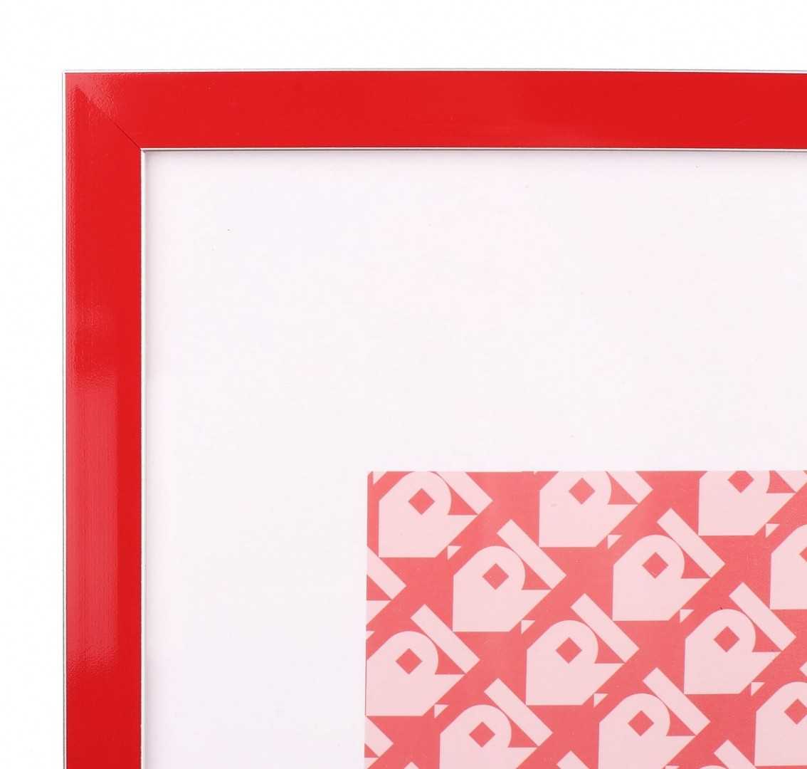 Фоторамка "DL" 15х21 №DL-145 червона з білою окантовкою(24), фото 1