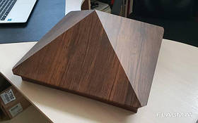 Ковпаки та парапетні планки для забору з металу під колір каменю (Printch)