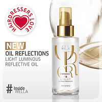 Легка олія макадамії з вітанміном Е для волосся з антиоксидантами WELLA Oil Reflections Light Luminous