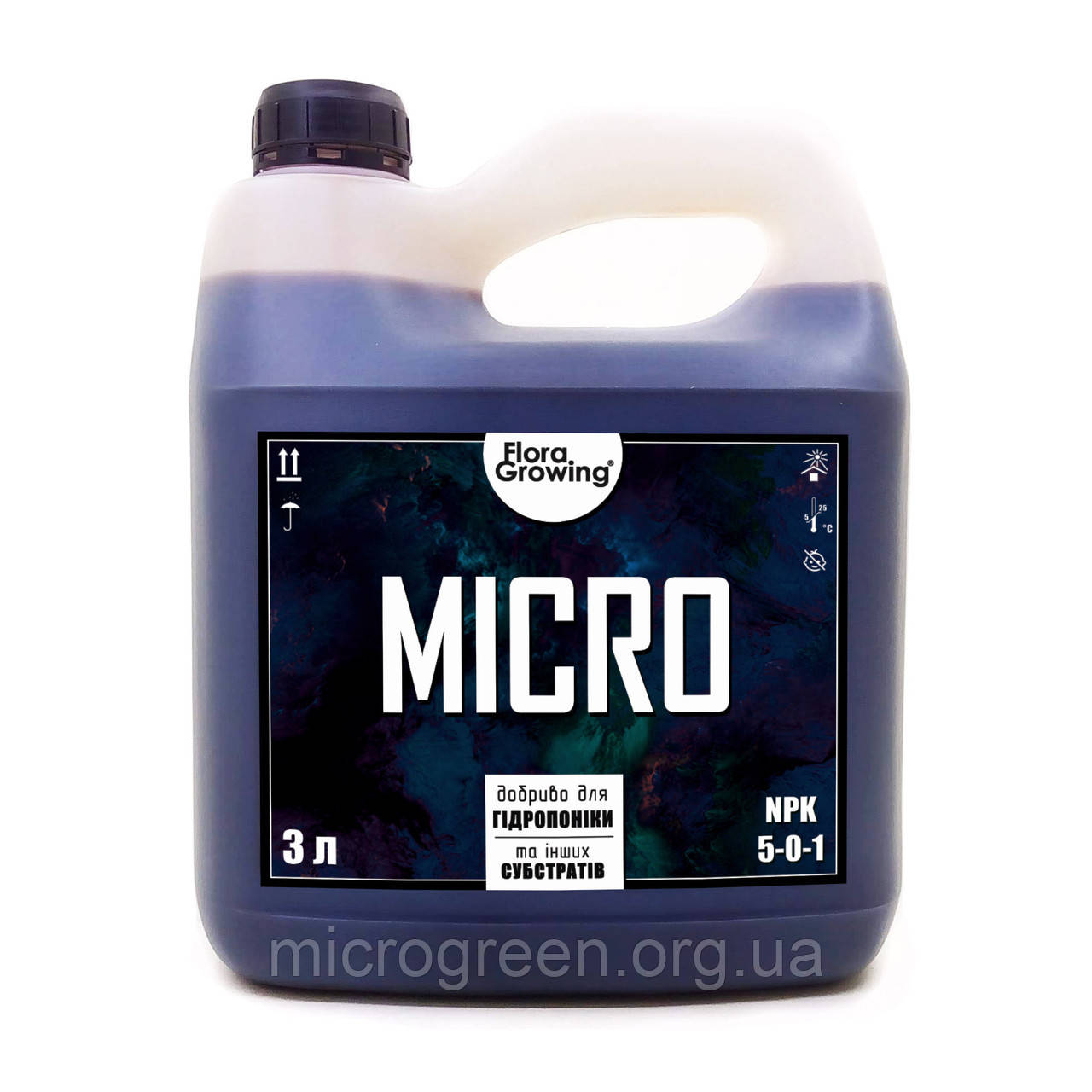 3 л Micro - компонент добрив для гідропоніки і грунту (аналог GHE)