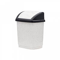 Відро для сміття Горизонт "Будиночок" 5 л мармур