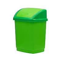 Відро для сміття Горизонт "Будиночок" 9 л салатове