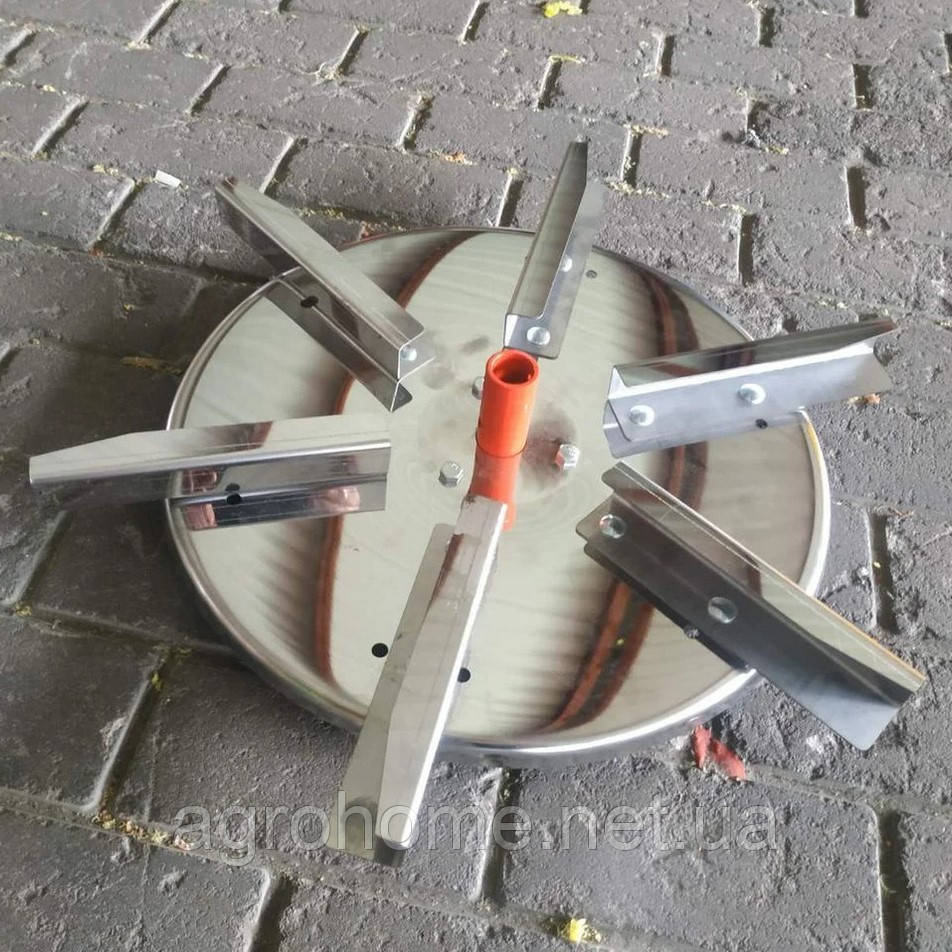 Тарілка розкидача міндобрив (нержавійка, на 6 лопатей), фото 1