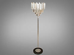 Торшер з кришталевими підвісками 901-F-SL satin