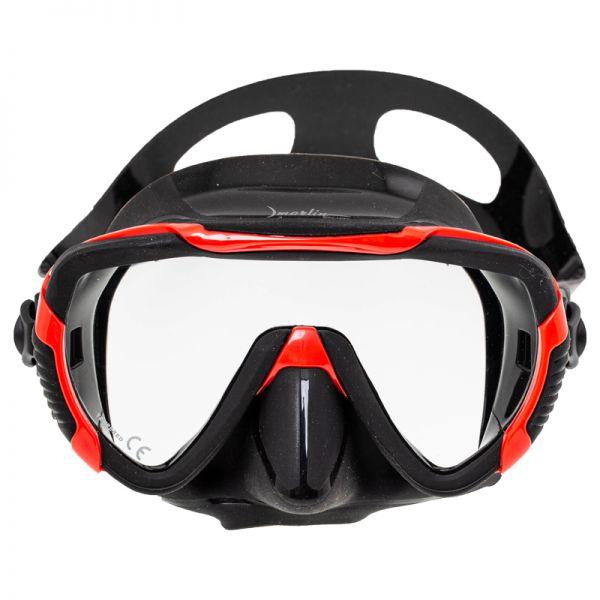 Маска Marlin Enjoy Black + червона рамка, фото 1