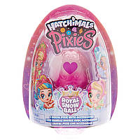 Hatchimals Pixies рожеве Яйце  Royal Snow Ball Казкова лялька фея Піксис
