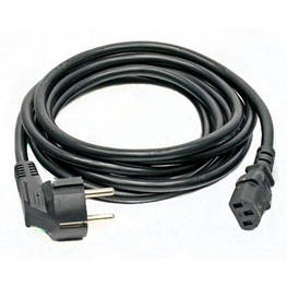 Кабель живлення Kingda С13 - CEE 7/7, переріз проводів 3x1.5, 3м (PC6065-3m) - оригінал