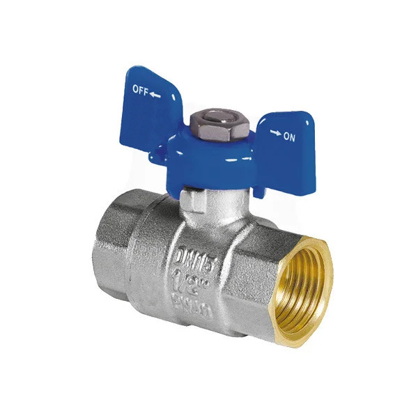 Кран кульовий KP Czech ГГБ 1/2 дюйма (15 мм) Метелик синій