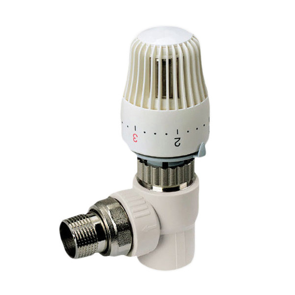 КР Чехія K0153.PRO - 20x1/2 PPR Кран термостатичний з термоголовкою кутовий (24 шт/ящ)