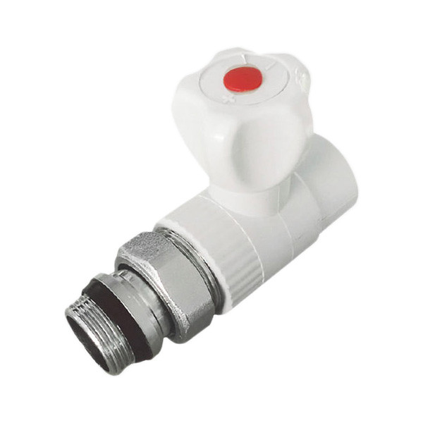 КР Чехія K0164.PRO - 25x3/4 PPR Кран радіаторний прямий з прокладкою антипротікання (90 шт/ящ)"