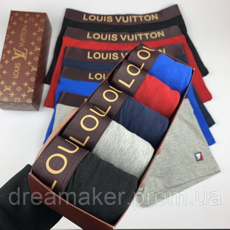 Купить Набор мужских трусов Louis Vuitton Gold Луи Виттон в