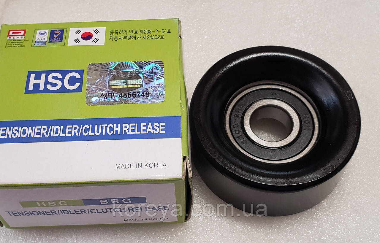 Ролик ременя кондиціонера Лачетті Леганза Такума Еванда (блакитний) HSC, фото 1