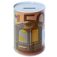 Скарбничка — банка жерстяна "50 євро" 10х15 см