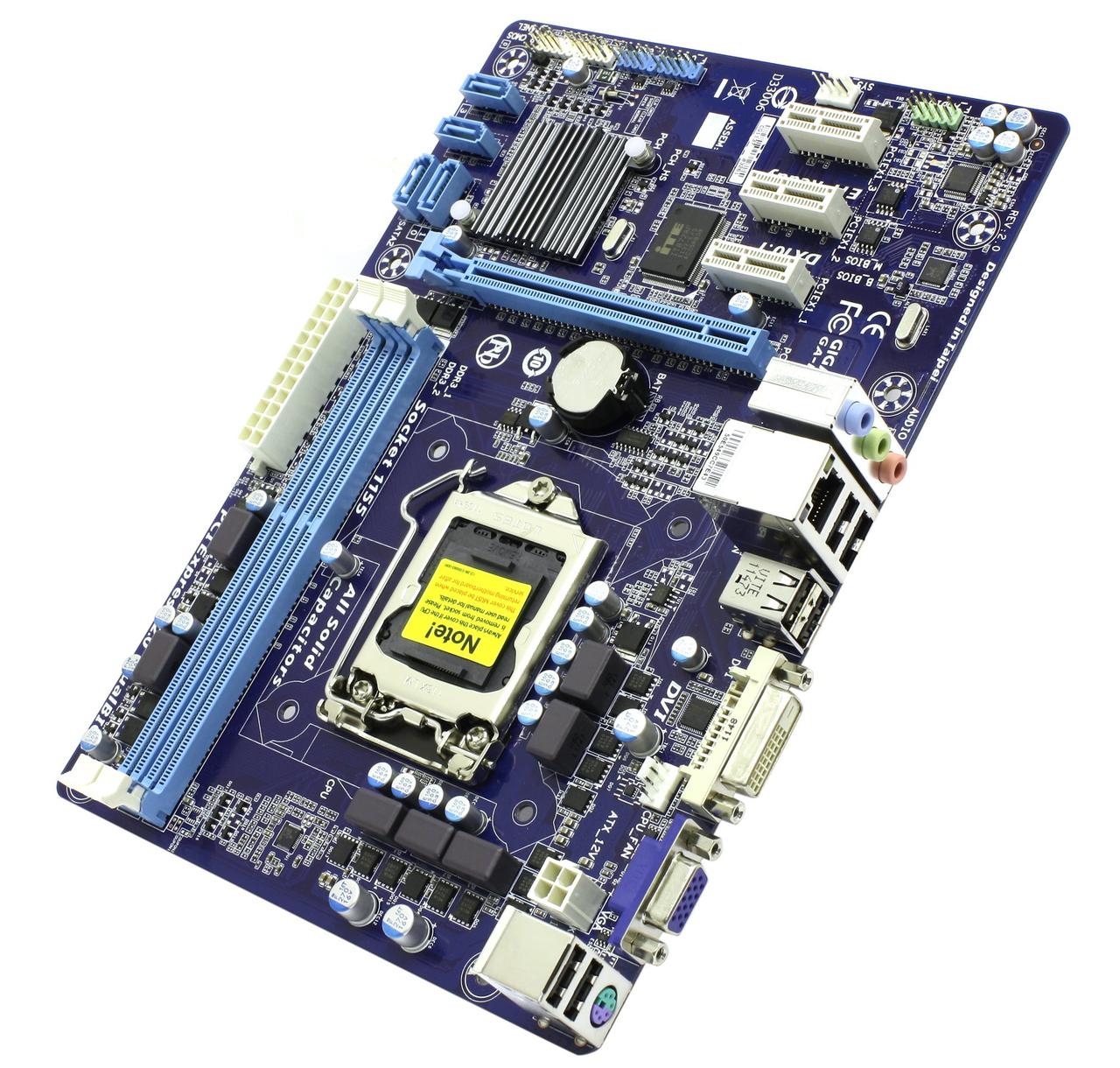 Материнська плата GIGABYTE GA-H61M-DS2V (s1155, Intel H61, PCI-Ex16),б/у