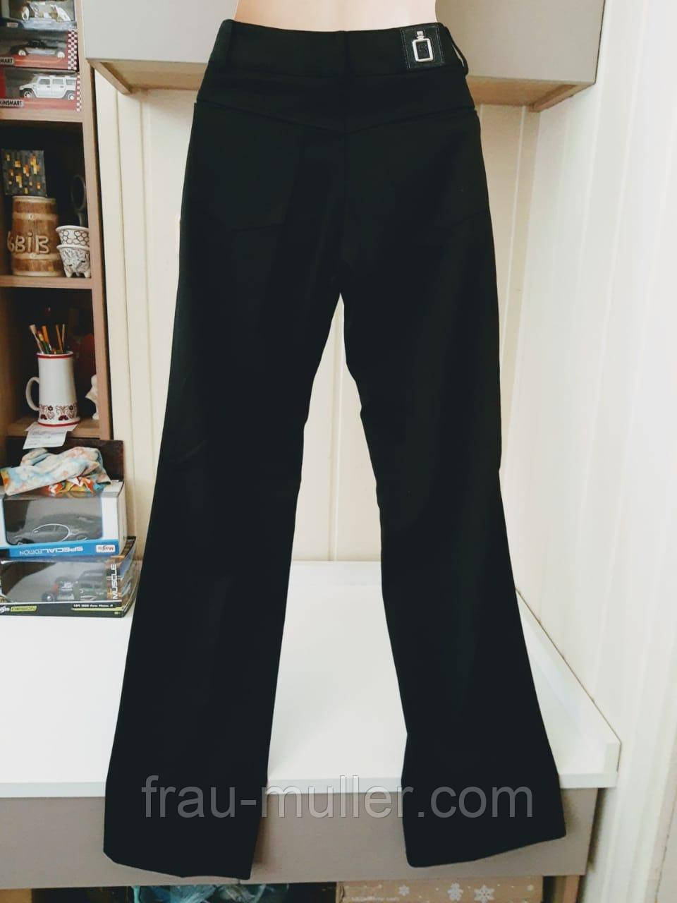 Штани чорні буткат з обробкою на задньому кишені Absolu, фото 1