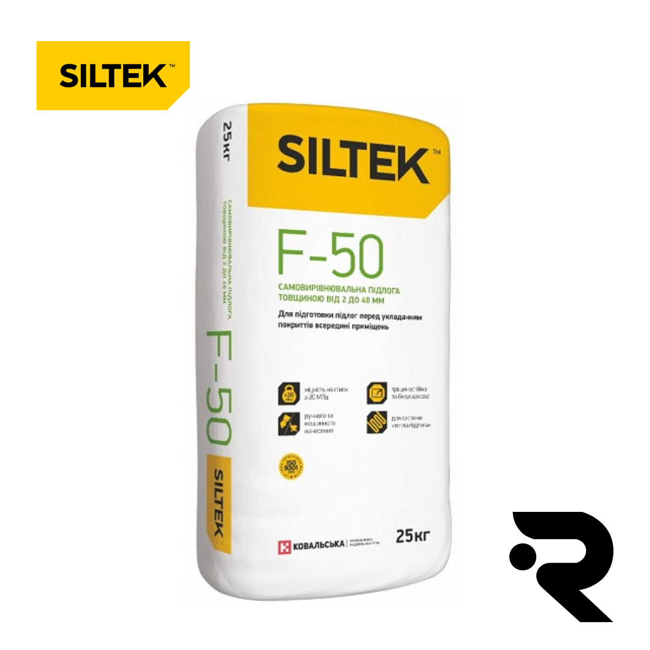 Siltek F-50 підлога стяжка товщиною від 2 до 40 мм, 25 кг