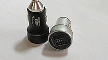 Зарядний пристрій 2USB 4.8 A швидка зарядка (5-10хв) чорне 12V