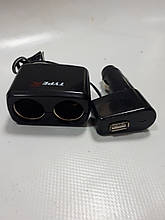 Двійник в прикурювач 202 + USB