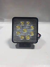 Фари LED ближнє світло 27W 9-32V/6000K/IP67/9x3W