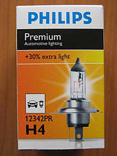 Галогенка PHILIPS H4 12V 60/55W +30%VISION 12342PRC1