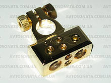 Клема акумулятора Sound Bridge GOLD 24К (-) 51N