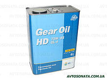 Масло редуктор KIXX Gear Oil HD 75W-85 4л GL-4