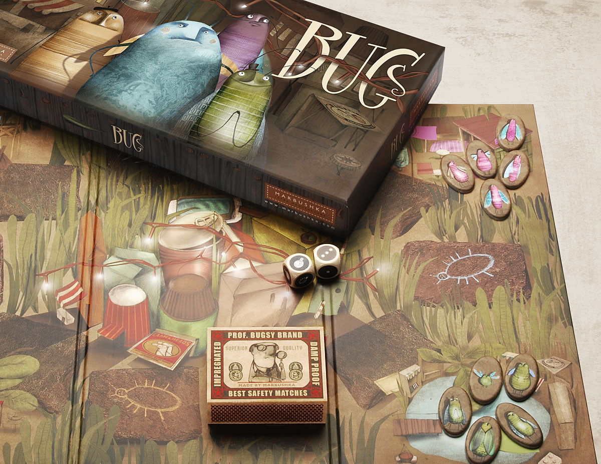 Настольная игра Марбушка Marbushka Жучки (Bugs) - фото 3 - id-p1442955379