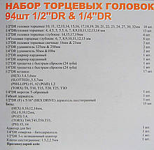 Набір інструменту 94 пр. 094 MDA-6 KingROY 6-гранний