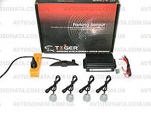 Парктронік TIGER TG-P4LED 4 дат SLIM Black/Silver D=20mm