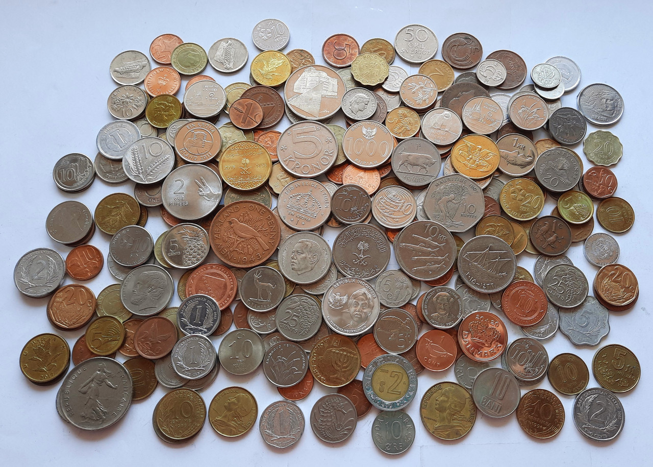 Купить Монеты Мира 200 шт., цена 850 ₴ — Prom.ua (ID#1442955438)