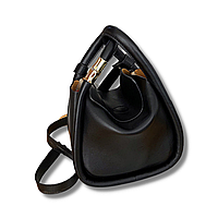 Уцінка! Жіноча чорна сумка, класична сумка, сумка з еко-шкіри тренд 2021 УCC3720-10-1