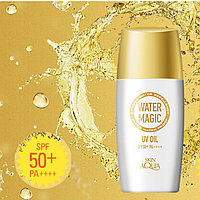 Солнцезащитное масло для лица и тела Skin Aqua Water Magic UV Oil SPF50+ PA++++, Rohto, 50ml