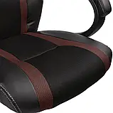 Крісло комп'ютерне TRESKO RS-020 Чорний/Коричневий, фото 3