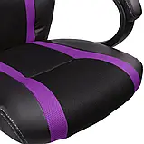 Крісло комп'ютерне TRESKO RS-020 Чорний/Фіолетовий, фото 3