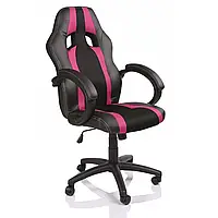 Кресло компьютерное TRESKO RS-020 Черный/Малиновый