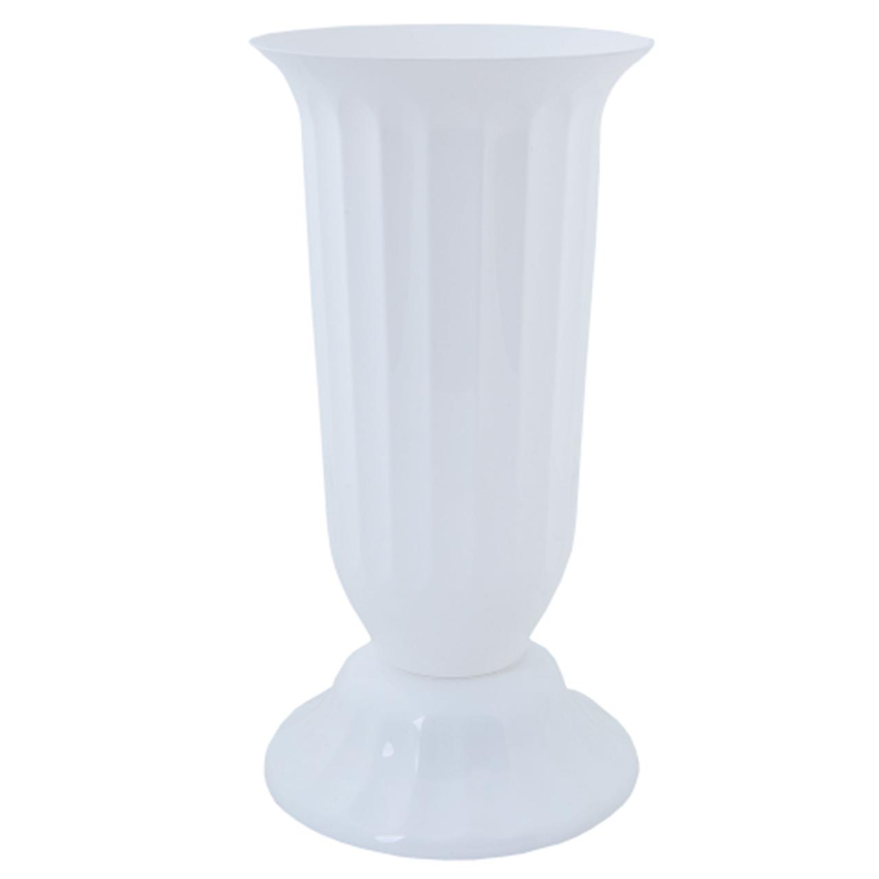 Вазон Флора високий з підставкою 28х51 см 12 л білий Алеана, фото 1