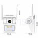 Вулична камера відеоспостереження Wifi з Led прожектором Wall Lamp Camera NN, фото 3