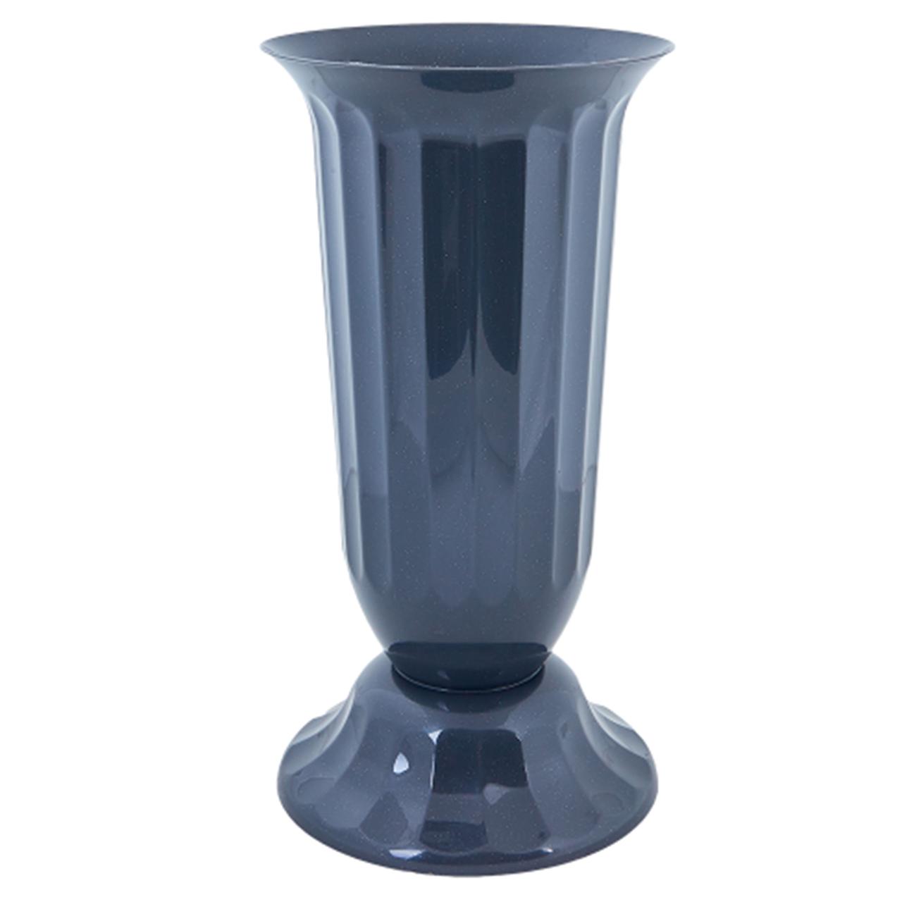 Вазон Флора високий з підставкою 16х29 см 2 л граніт Алеана, фото 1