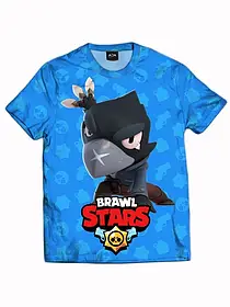 Футболка дитячої Ворон Бравл Старс принт 3D
