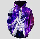 3D Кофта з принтом Наруто і Саске в Огні, фото 9