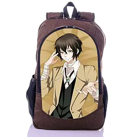 Рюкзак з анімі Дадзая великий з бродячих псів (backpack080)