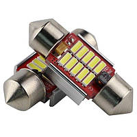 Светодиодная лампа C5W Festoon 10 SMD 4014 12V 31мм Белая