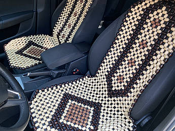 Дерев'яна автомасажна накидка з роликовим масажем для комфортної поїздки та зняття втоми