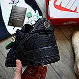 Чоловічі кросівки Nike Air force 1 low Stussy Black демісезонні. Живе фото. Чоловічі кросівки аір форс стусі, фото 3