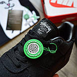 Чоловічі кросівки Nike Air force 1 low Stussy Black демісезонні. Живе фото. Чоловічі кросівки аір форс стусі, фото 8