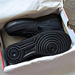 Чоловічі кросівки Nike Air force 1 low Stussy Black демісезонні. Живе фото. Чоловічі кросівки аір форс стусі, фото 5